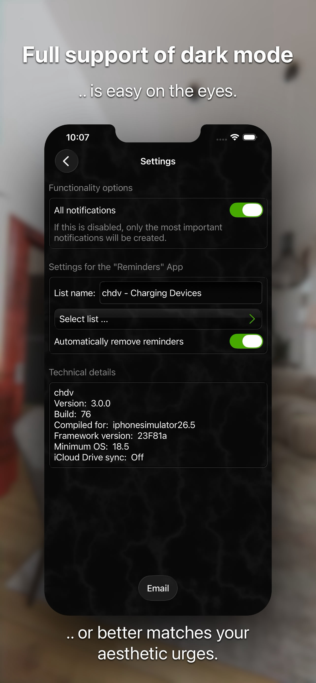 Screenshot of chdv